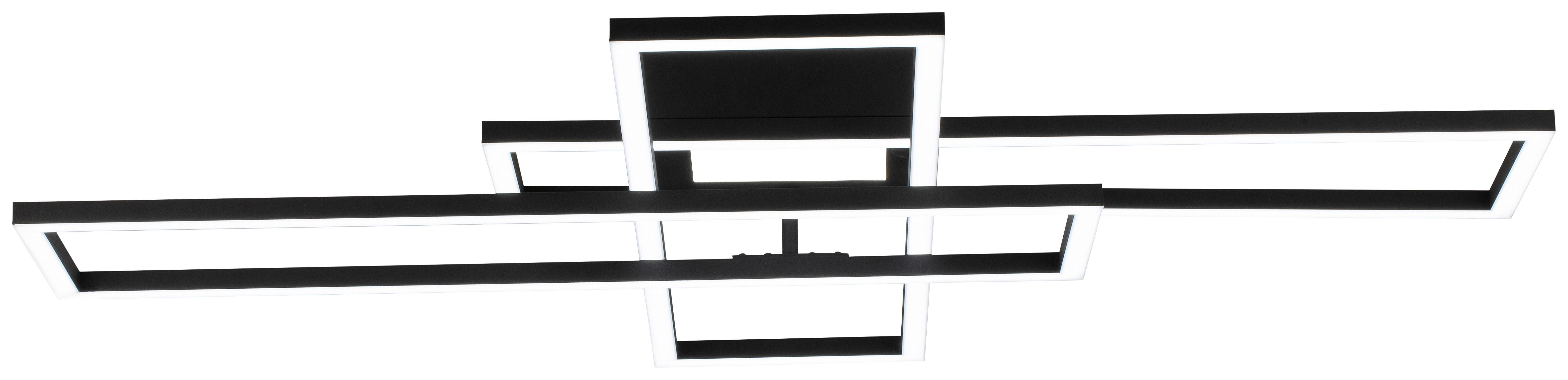 LED-TAKLAMPA FILM - svart, Modern, metall/plast (99,2/69,4/11,5cm) - Mömax