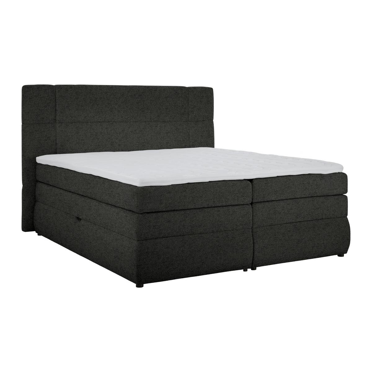 Boxspring Krevet Palace - crna, Konvencionalno, tekstil/plastika (180/200cm) - Premium Living
