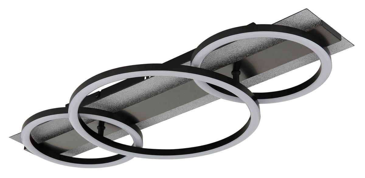 Led Stropna Svjetiljka Norberto - bijela/srebrne boje, Design, metal/plastika (62,2/30/8,8cm) - Globo