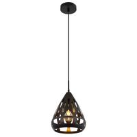 Hängeleuchte Hassan Schwarz max. 40 Watt - Schwarz, Basics, Kunststoff/Metall (23/120cm) - Globo