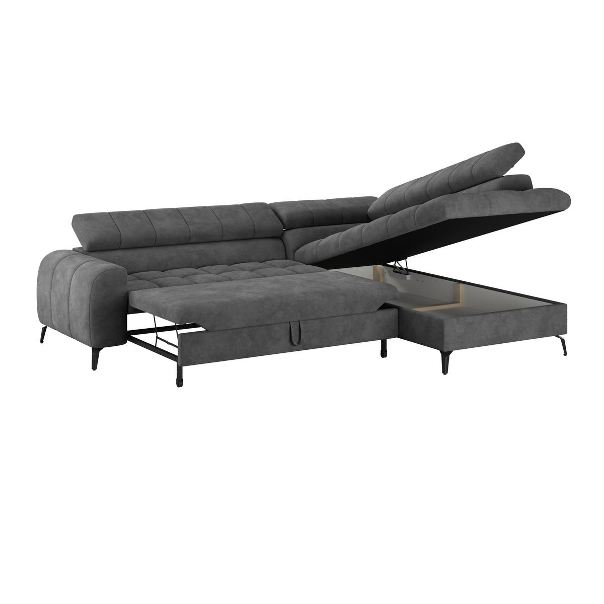 Coltar VOLF - gri închis/negru, Trend, plastic/textil (261/203cm) - Modern Living