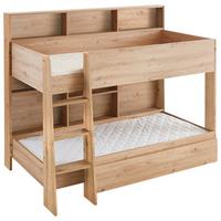 Krevet Na Kat Sely - hrast Artisan, Konvencionalno, drvni materijal (90/200cm) - Based