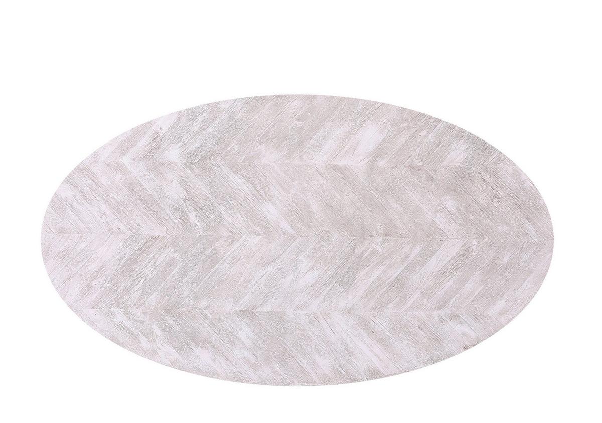 Esstisch Bianca Weiß - Weiß, Design, Holz/Metall (200/110/77cm) - Premium Living