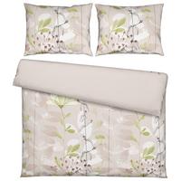 Ágyneműhuzat-garnitúra Kétszemélyes  Loala Xxl - bézs/zöld, Romantik / Landhaus, textil (200/220cm) - Mömax