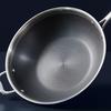 WOKPANNA SILVER LINE - stålfärgad, Modern, metall (30/8cm) - Gourmesto