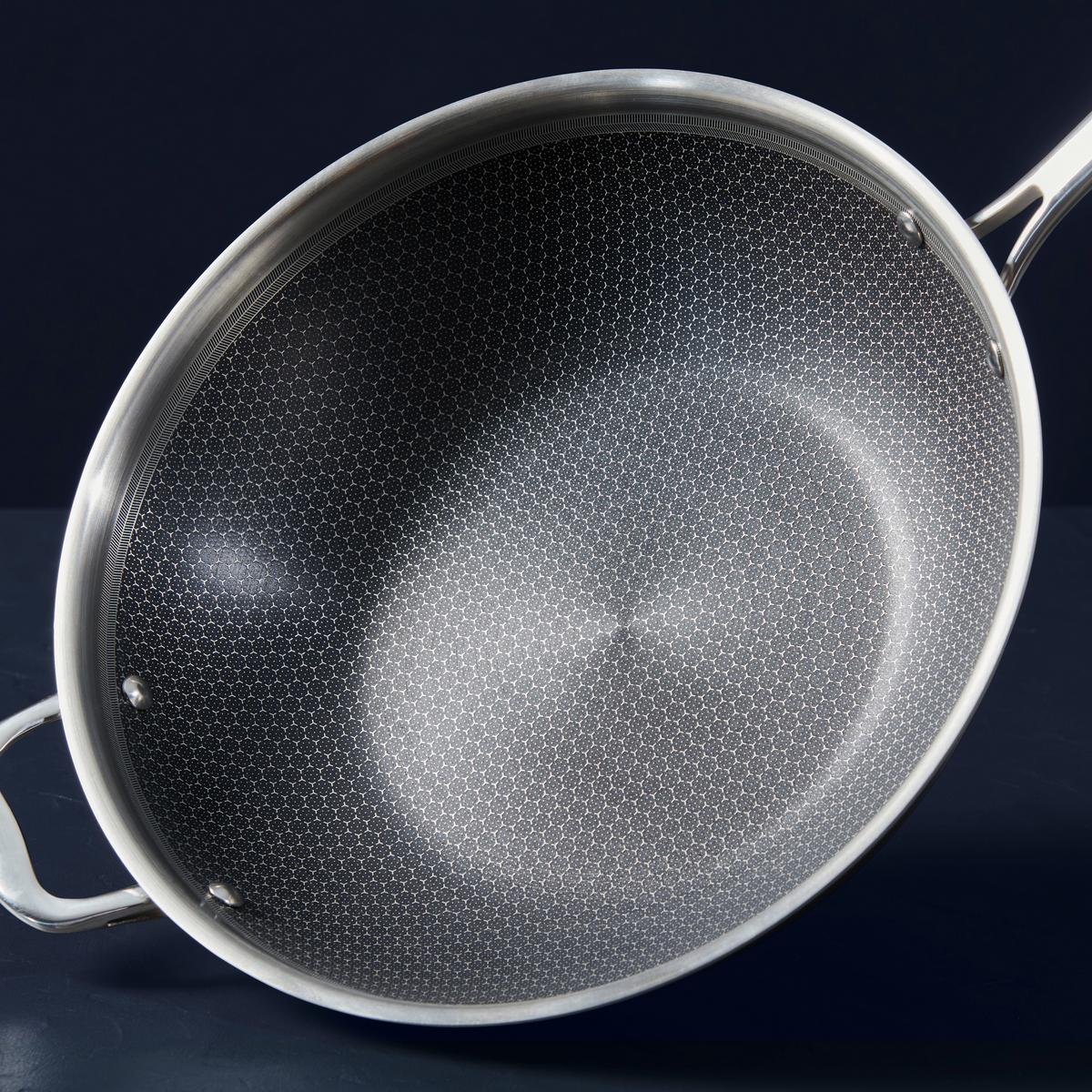 Wokserpenyő Silver Line - nemesacél, Modern, fém (30/8cm) - Gourmesto