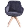 STOL MED ARMSTÖD RELAX -BASED- - brun/antracit, Modern, trä/textil (60/82/61cm) - Mömax