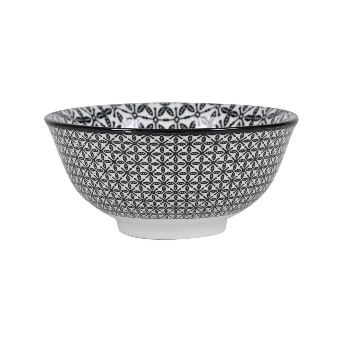 Müslischale Shiva Schwarz/Weiß - Schwarz/Weiß, LIFESTYLE, Keramik (15,5/7cm) - Mömax