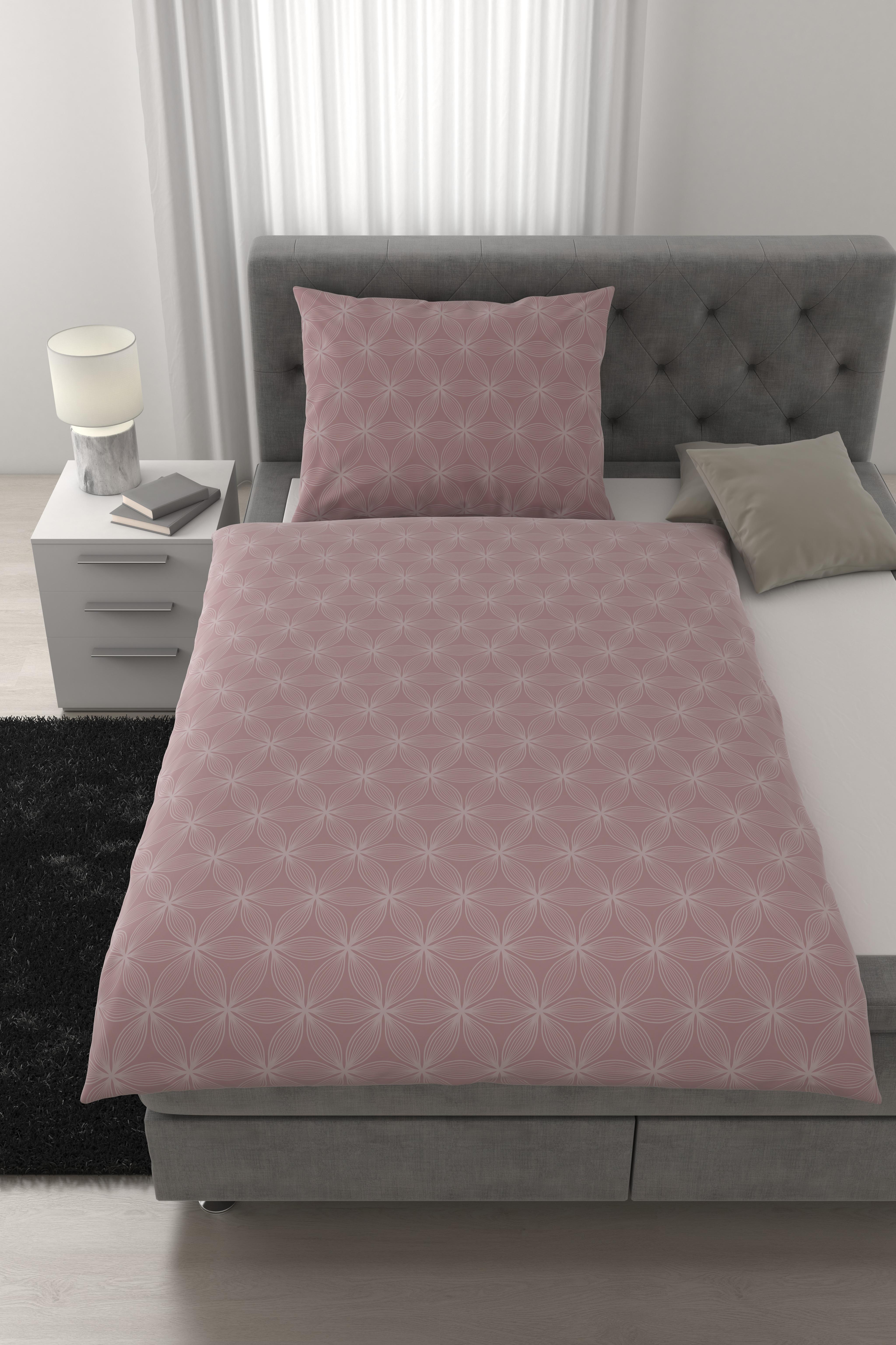 Bettwäsche Alex Design ca. 140x200cm - Mauve, MODERN, Textil (140/200cm) - Premium Living