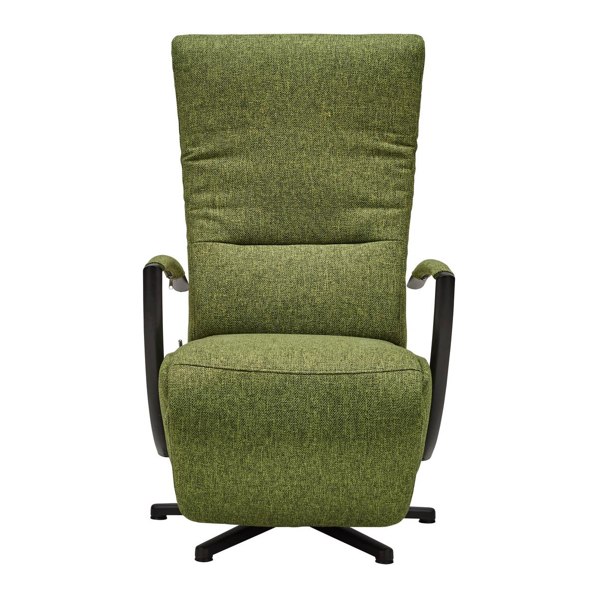Relaxsessel Sitting 3 in Olive - Schwarz/Olivgrün, MODERN, Kunststoff (66/114/84cm) - Premium Living