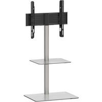 Stojalo Za Tv Alani - srebrne barve/prozorno, Basics, kovina/steklo (60/100/45cm) - MID.YOU