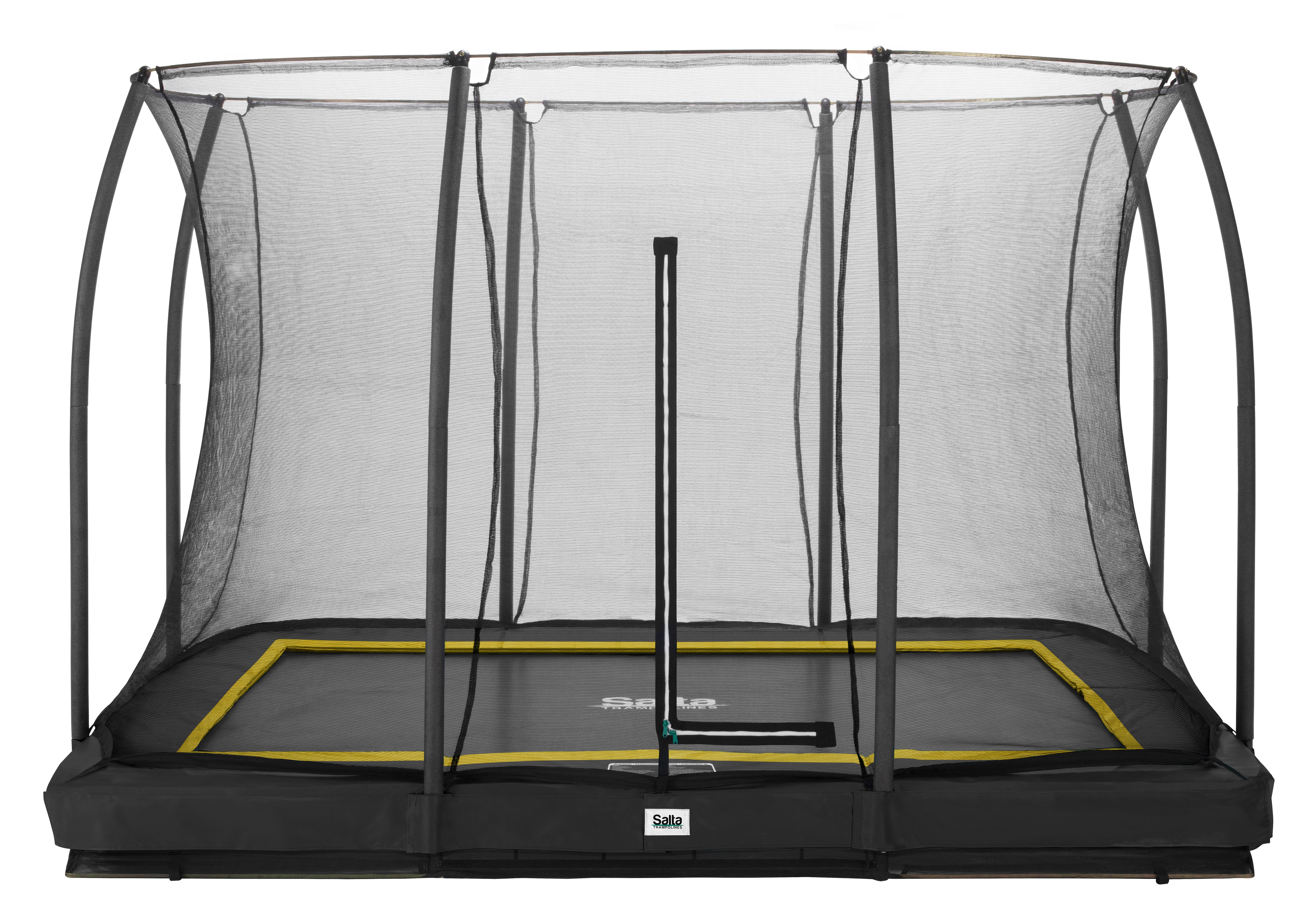 Boden-Trampolin Comfort Edition ca. 305x214cm - Schwarz, Basics, Metall (305/214cm) - Salta