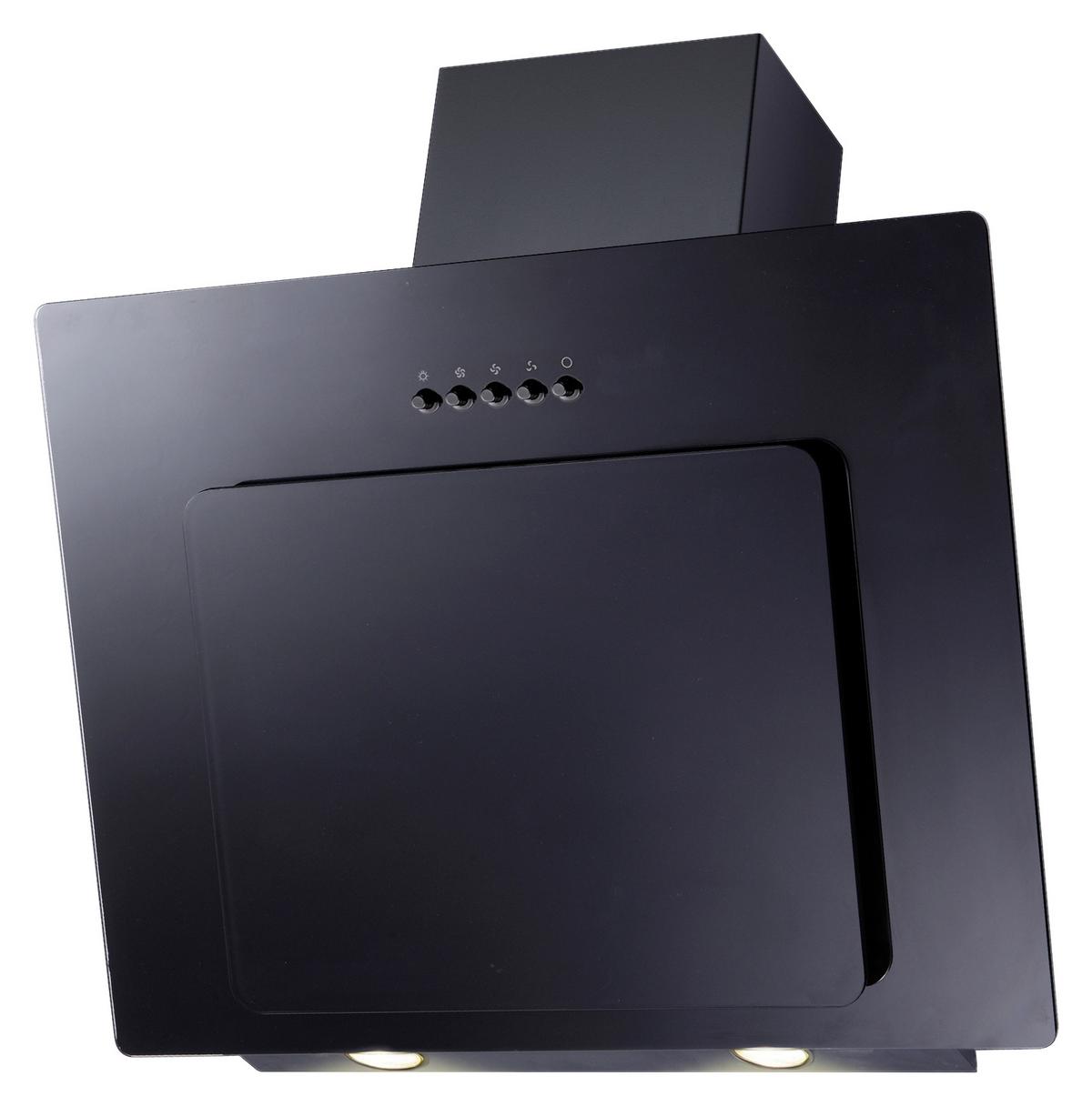 Dunstabzugshaube in Schwarz 9039X - Schwarz, Basics, Glas (59,60/78/31,30cm) - PKM