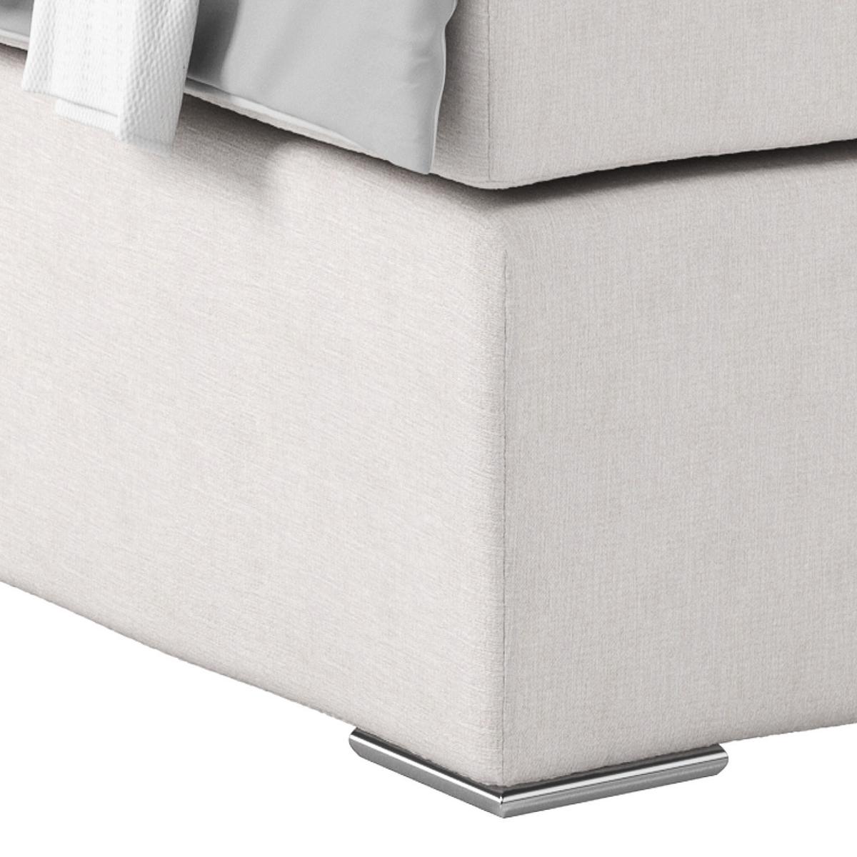 Boxspring Krevet Nero - boje pijeska/boje kroma, Konvencionalno, tekstil/metal (160/200cm) - Best Price