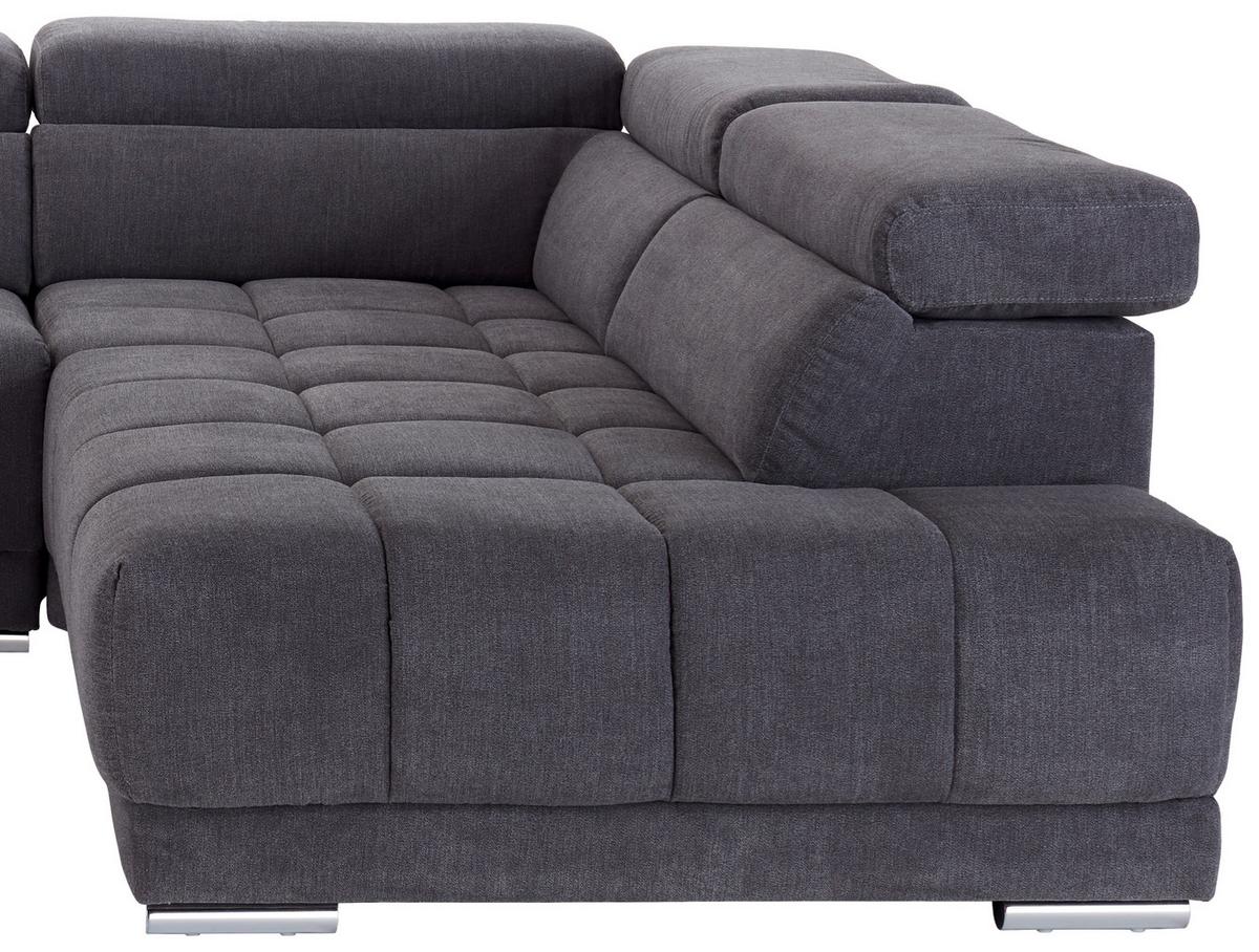 Sedežna Garnitura Hogan, Siva, Relax Funkcija - srebrne barve/siva, Moderno, kovina/tekstil (299/212cm) - Modern Living