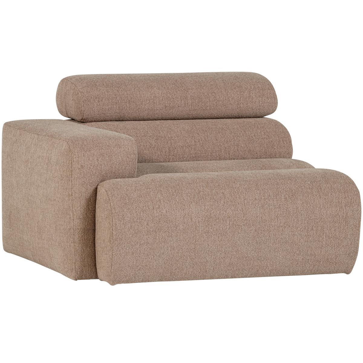 SOFAELEMENT Novi Taupe B: 109cm - Taupe, Design, Kunststoff/Textil (109/86/113cm) - Livetastic