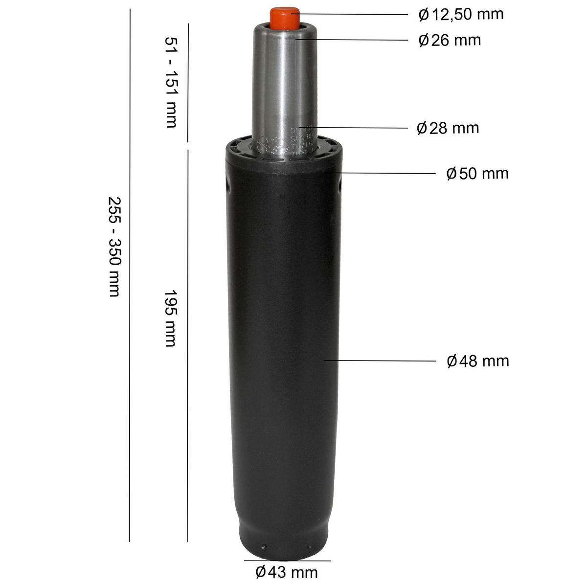 Dodatek Za Pisarniški Stolček Gf, Črna - črna, Design, kovina (5/35/5cm) - Livetastic