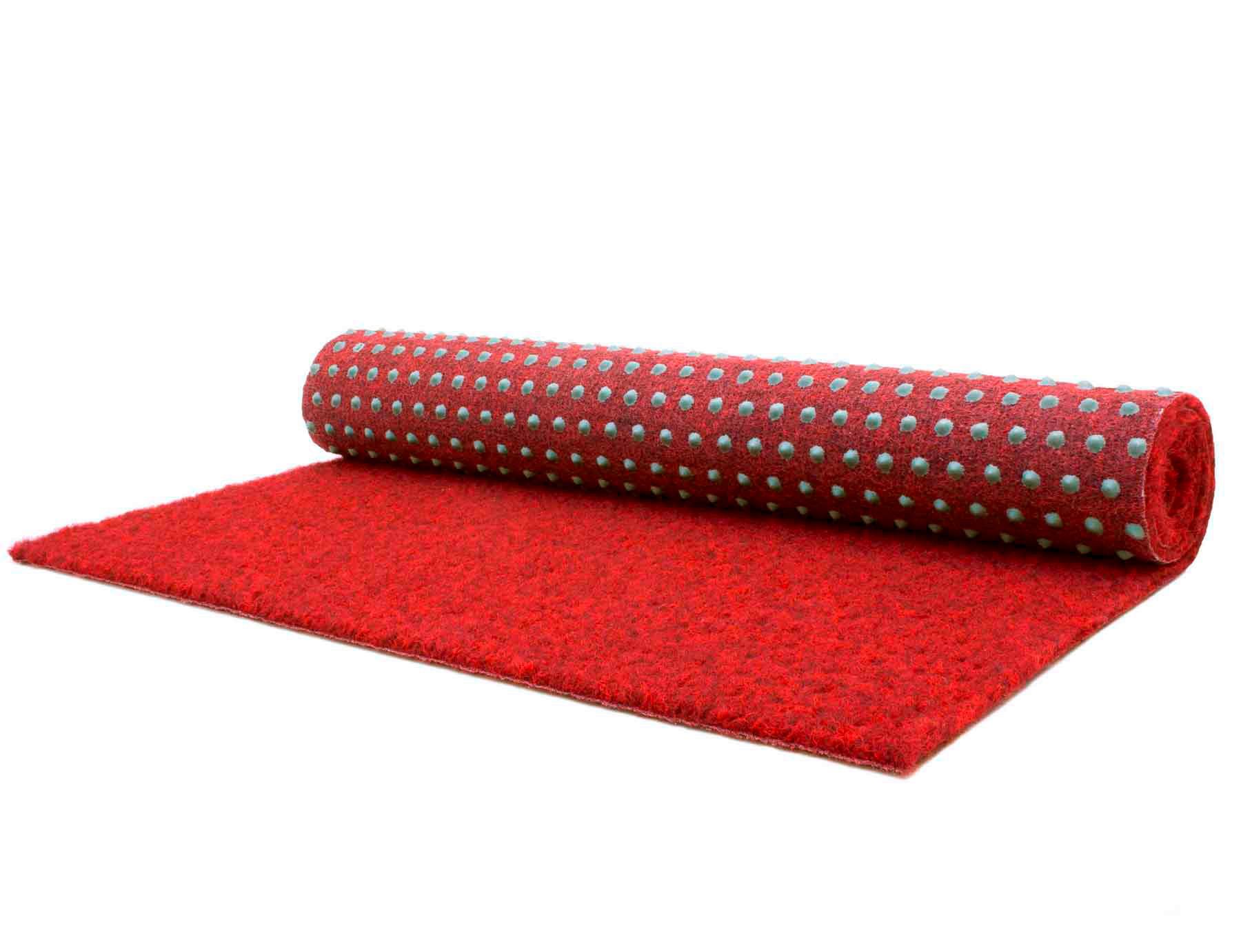 Rasenteppich Georgia Rot ca. 133x1100cm - Rot, Basics, Textil (133/1100cm)