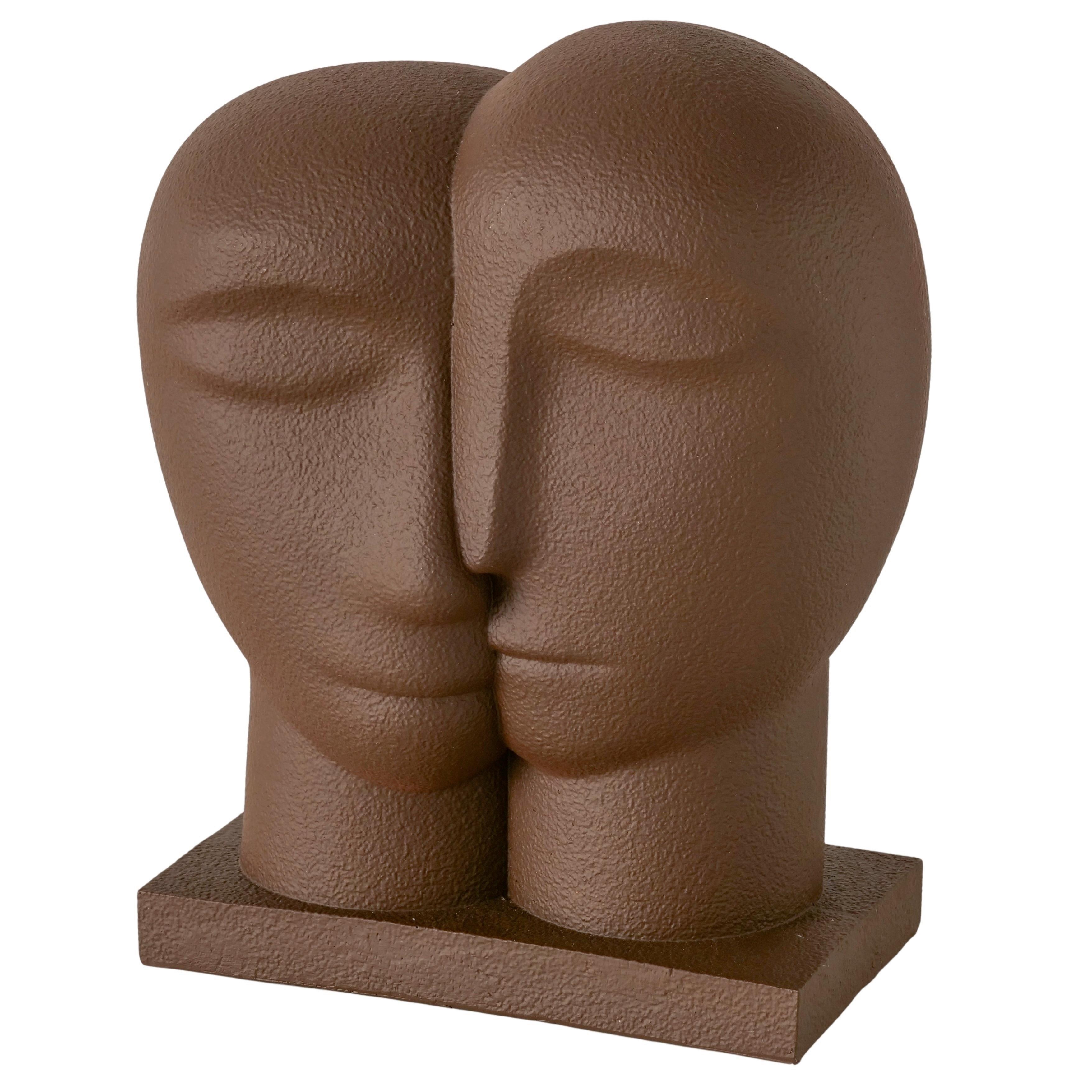 Skulptur Melbourne I Dunkelbraun - Dunkelbraun, Basics, Kunststoff (18/25/10,5cm) - Mömax