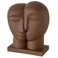 Skulptur Melbourne I Dunkelbraun - Dunkelbraun, Basics, Kunststoff (18/25/10,5cm) - Mömax