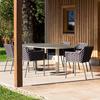 UTEBORD MONACO - beige, Modern, metall/glas (220/100/75cm) - Mömax