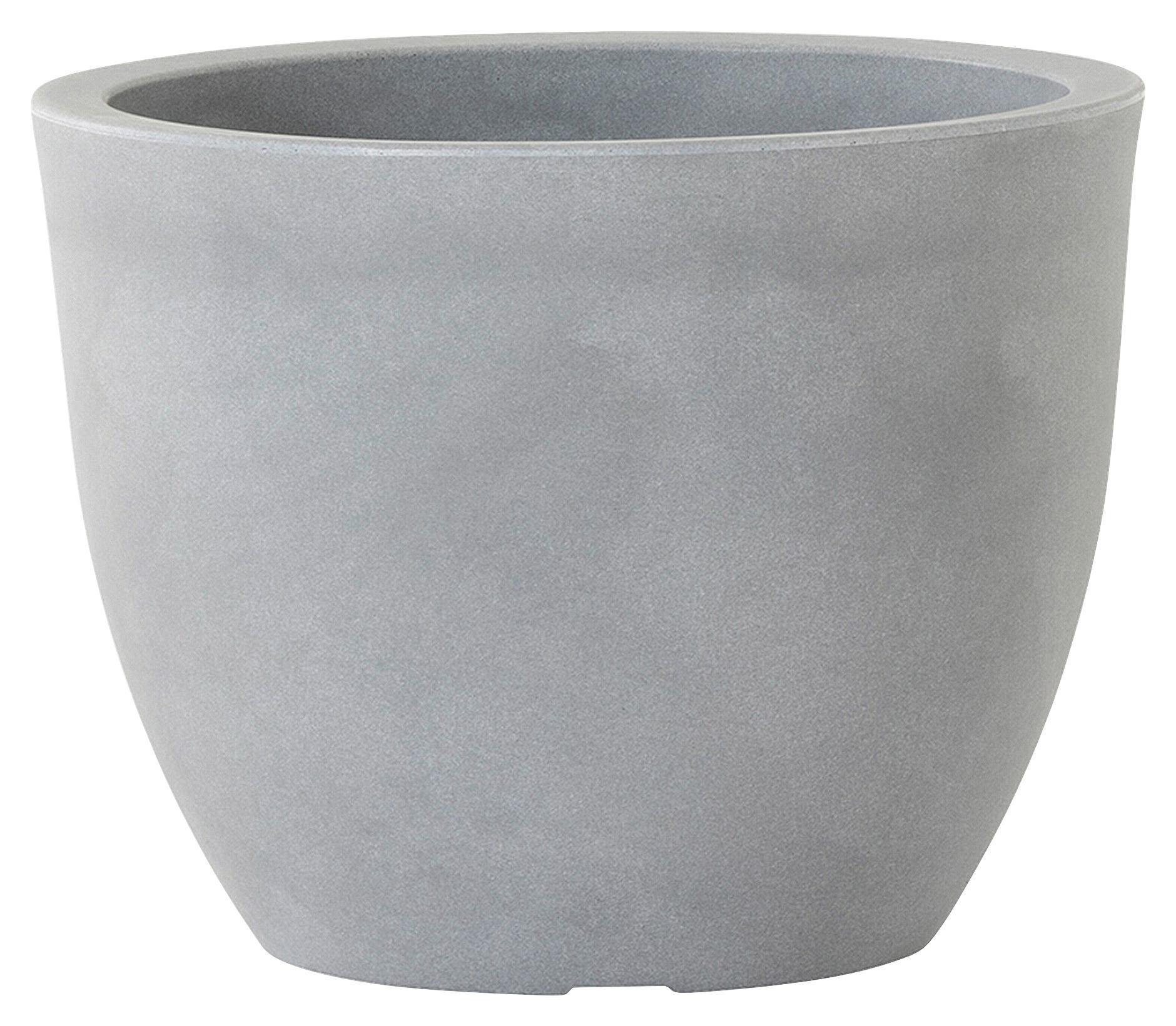 Pflanzentopf Grau - Grau, Basics, Kunststoff (45/34,5cm) - Siena Garden