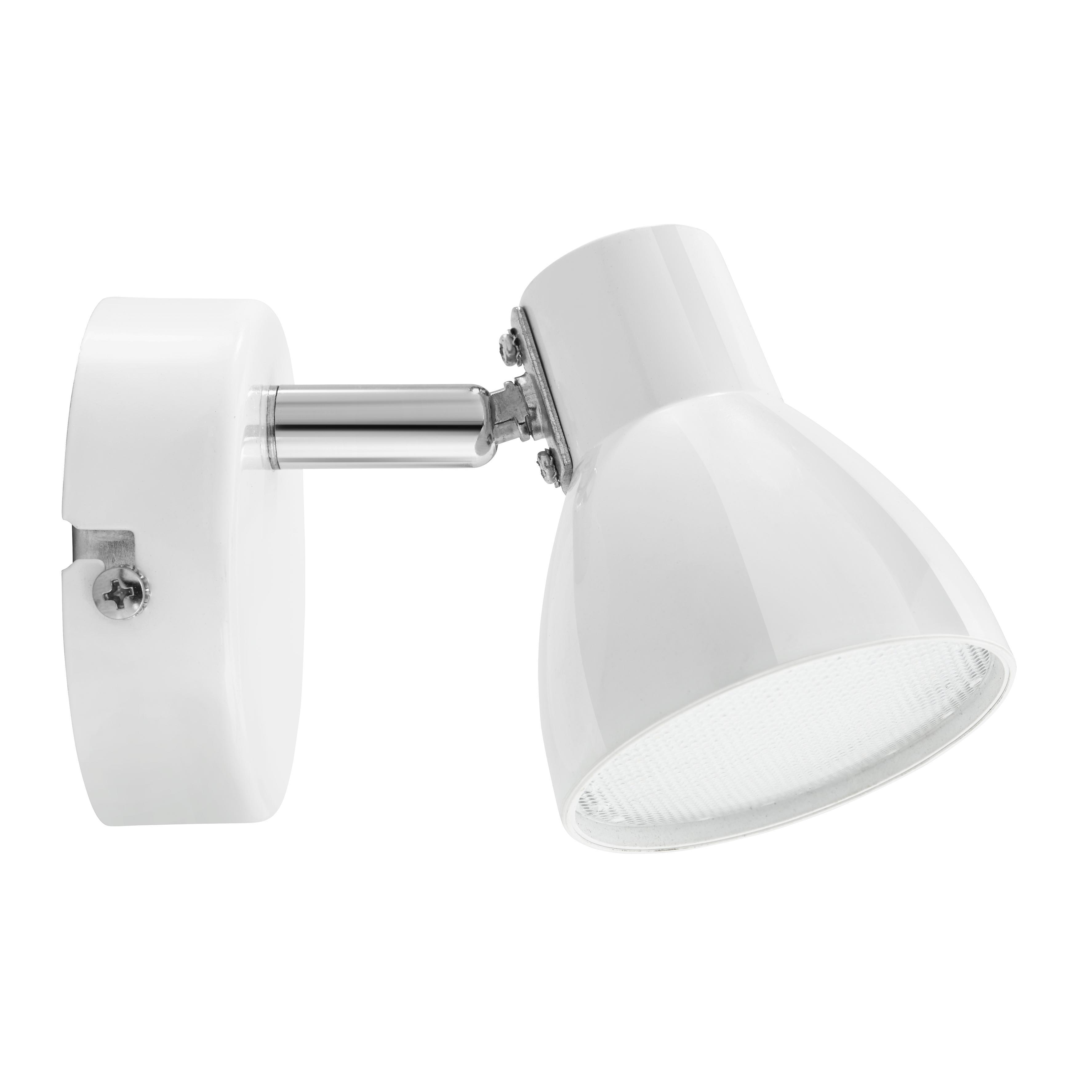 LED-Strahler max. 3 Watt 'Spotty' - Weiß, Metall (8/14cm) - Bessagi Home