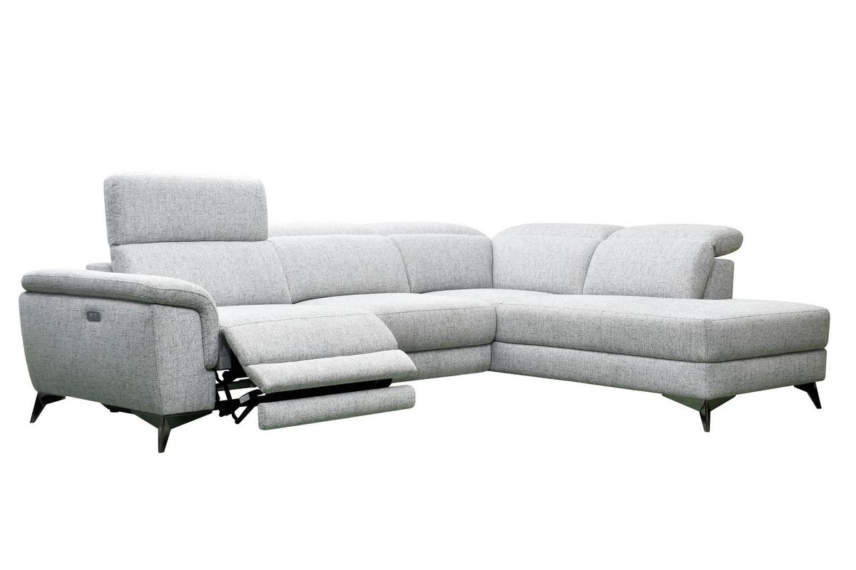Canapea modulară KÖLN - gri, Modern, textil (283/98/212cm) - Bessagi Home