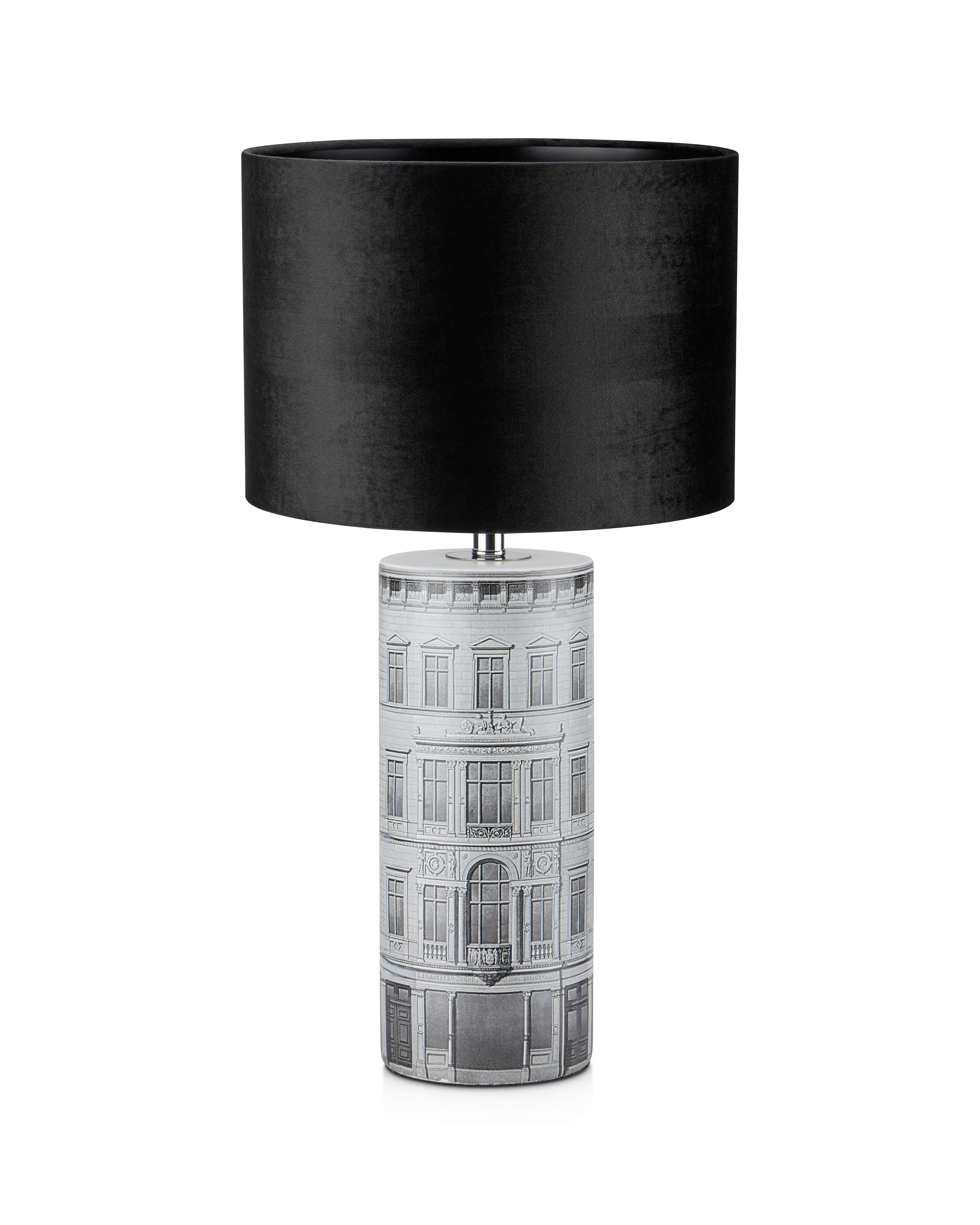 Tischleuchte Ichi max. 60 Watt - Schwarz/Grau, Basics, Keramik/Textil (34/34/64cm) - Markslöjd