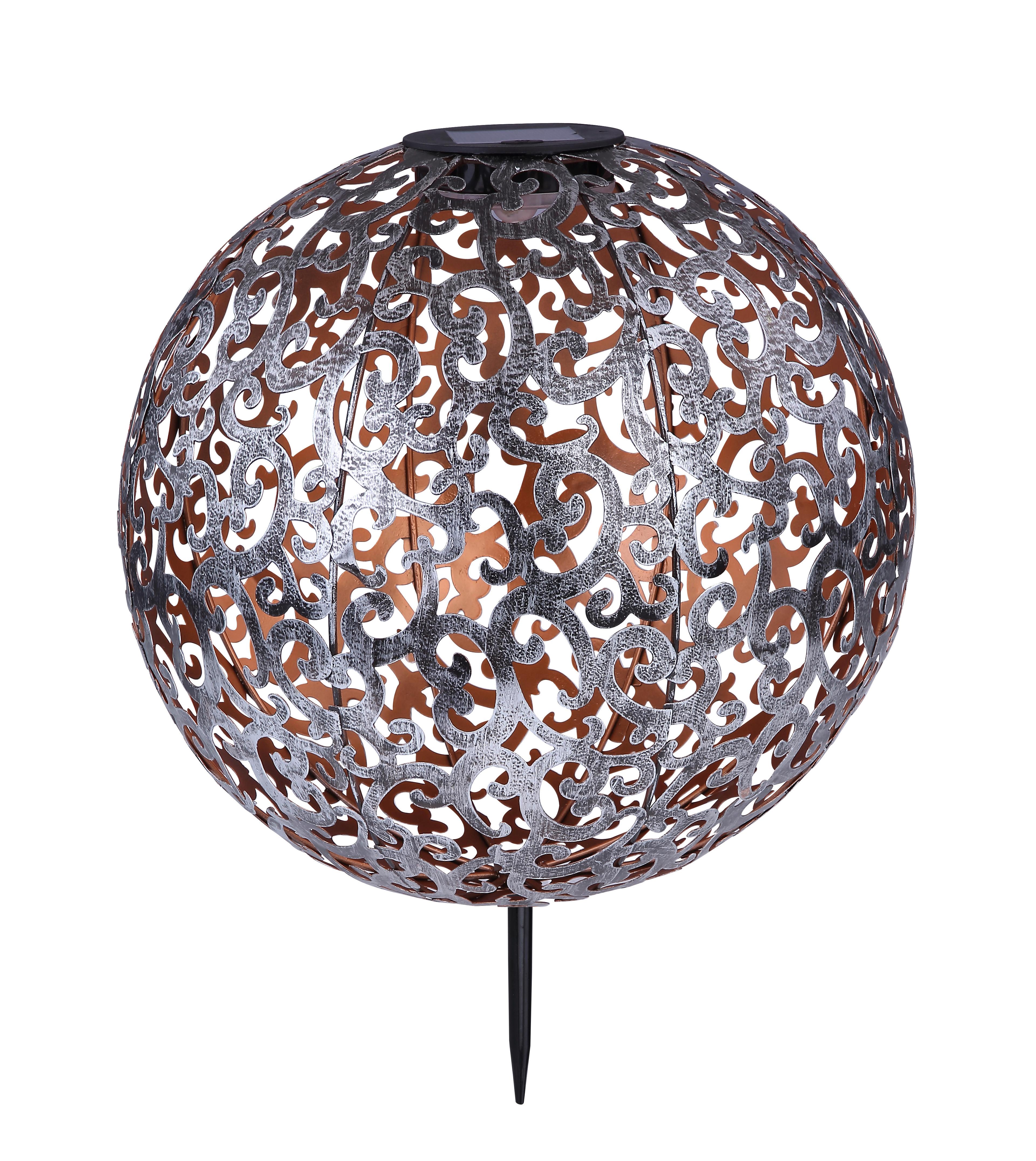 SOLARLEUCHTE 33744 - Silberfarben, Metall (28,5/40cm)