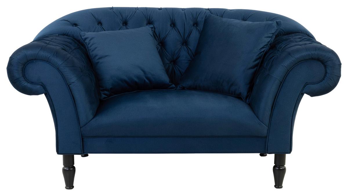 Fotoliu CUPIDO - albastru închis, Design, textil (180/94/103cm) - Mömax