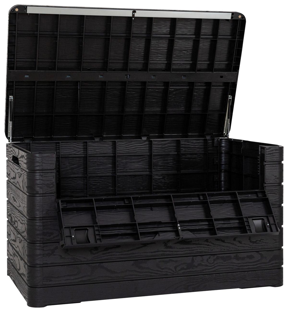 Kissenbox Dolomiti Anthrazit Kunststoff - Anthrazit, Basics, Kunststoff (146/85/82cm) - Mömax