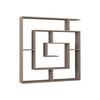 BÜCHERWAND LABIRENT BOOKCASE - Mokka, Design, Holzwerkstoff (125/129/22cm) - Livetastic