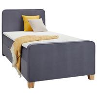 Box-ágy 100cm Szürke Apollo - szürke, Konventionell, textil/fa (100/200cm) - Mömax