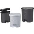 Treteimer Mona ca. 13,5l - Schwarz/Weiß, Kunststoff (30/29/32cm) - MÖMAX modern living