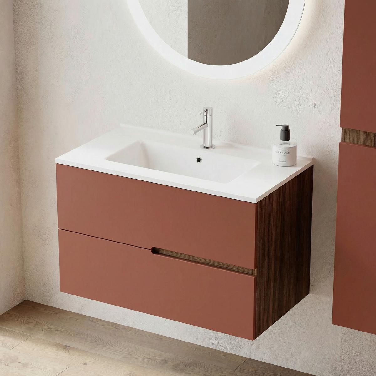 Element Ispod Umivaonika Eva - divlji hrast/antracit, Moderno, drvni materijal (80/51/46cm)