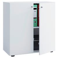 Aktenschrank Lona Weiß - Weiß, Basics, Holzwerkstoff (70/74/39cm) - P & B