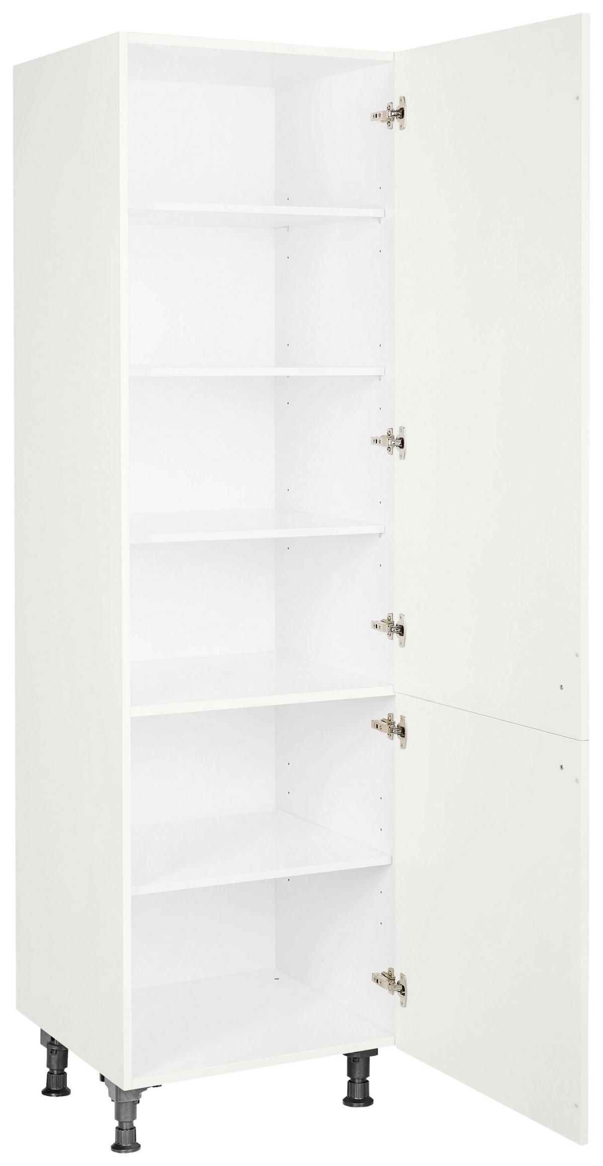Geschirrschrank Cascada Weiß - Schwarz/Weiß, MODERN, Holzwerkstoff/Metall (60/216,6/58cm) - Nobilia