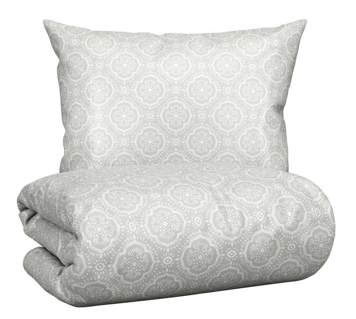Posteljina Ethno 200x200/2x60x80cm - svijetlo siva, Lifestyle, tekstil (200/200cm) - Mömax