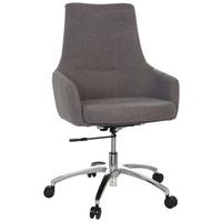 Vrtljivi Stol Shake 100, Temno Siva, Z Dekorativno Blazino - srebrne barve/temno siva, Basics, kovina/umetna masa (65/97/60cm) - MID.YOU