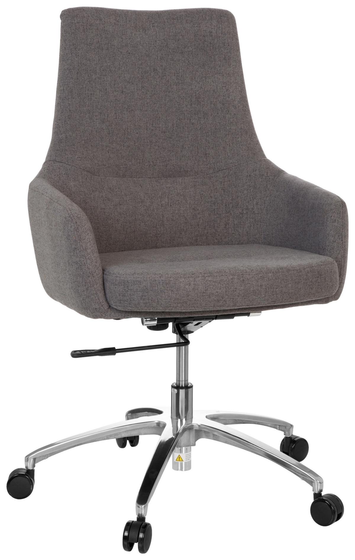 Vrtljivi Stol Shake 100, Temno Siva, Z Dekorativno Blazino - srebrne barve/temno siva, Basics, kovina/umetna masa (65/97/60cm) - MID.YOU