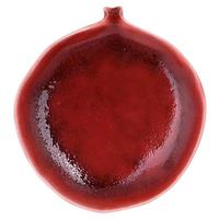 Dekoteller Jolie Rot - Rot, KONVENTIONELL, Keramik (10/2/9,5cm) - Mömax