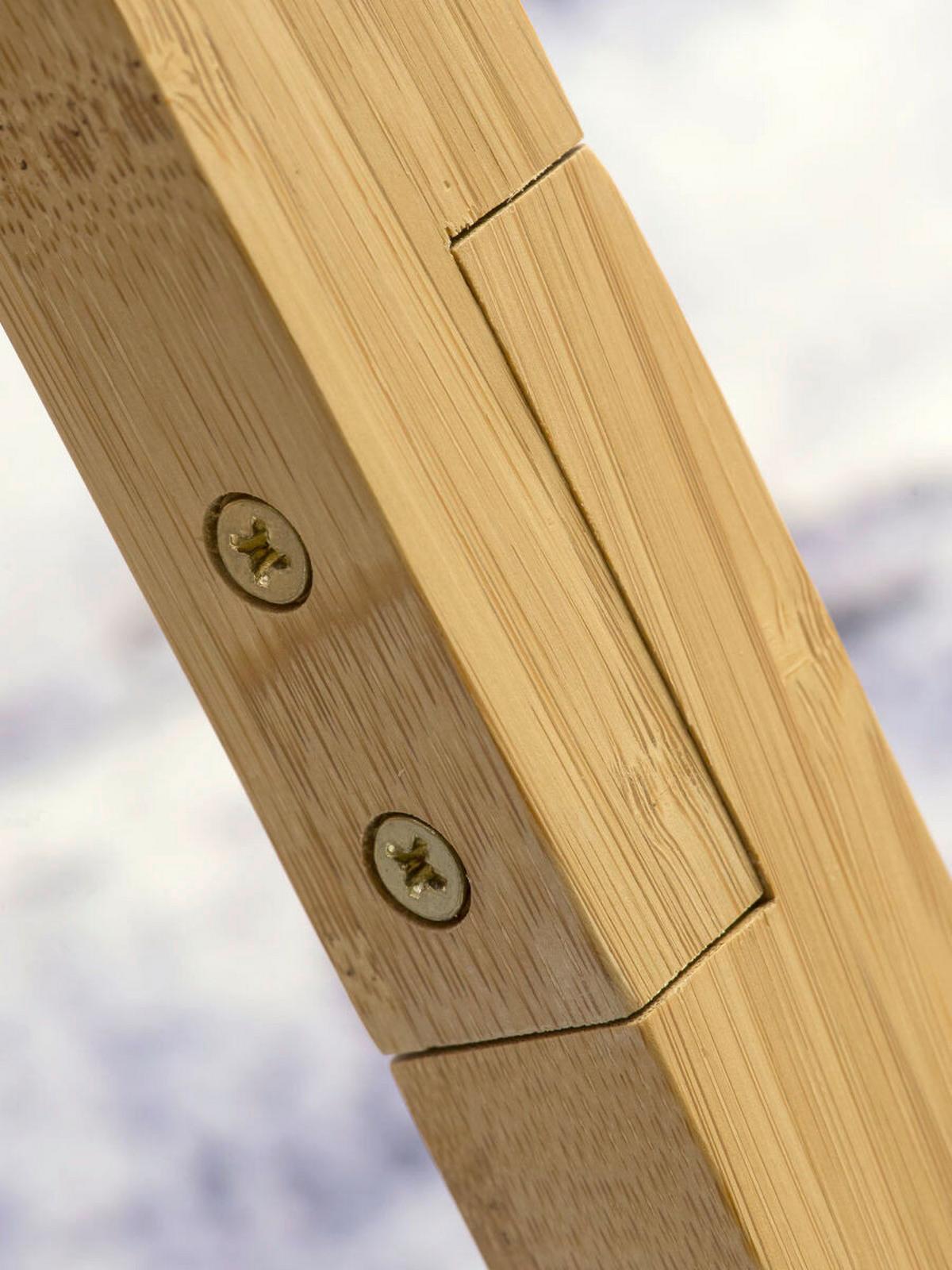 Stoječa Svetilka Anna, Svetlo Siva, Bambus - naravne barve/svetlo siva, Trend, tekstil/les (60/160cm) - Good & Mojo