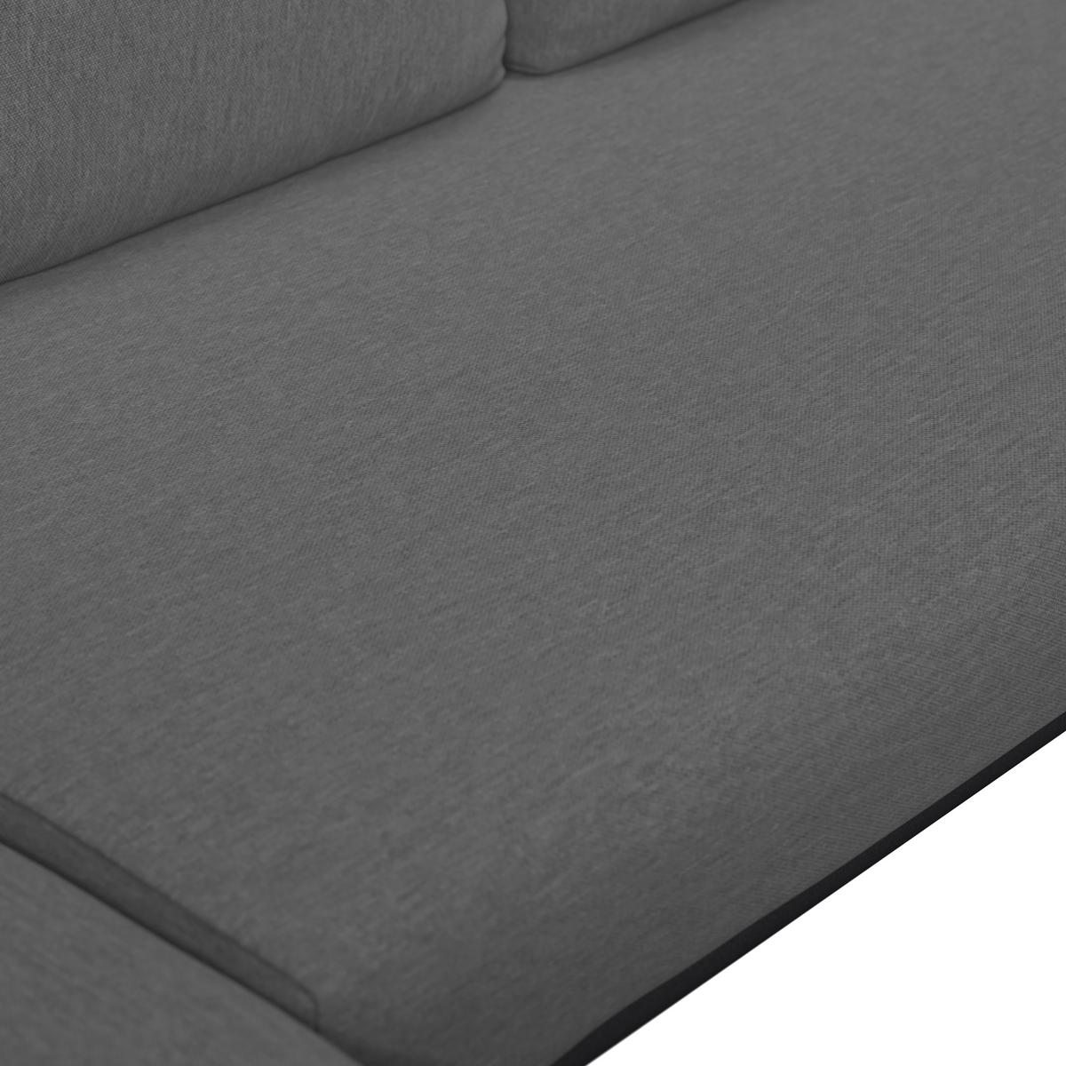 Dining-Loungeset Mila Dunkelgr Outdoorstoff/Metall - Dunkelgrau, MODERN, Kunststoff/Textil - Bessagi Garden