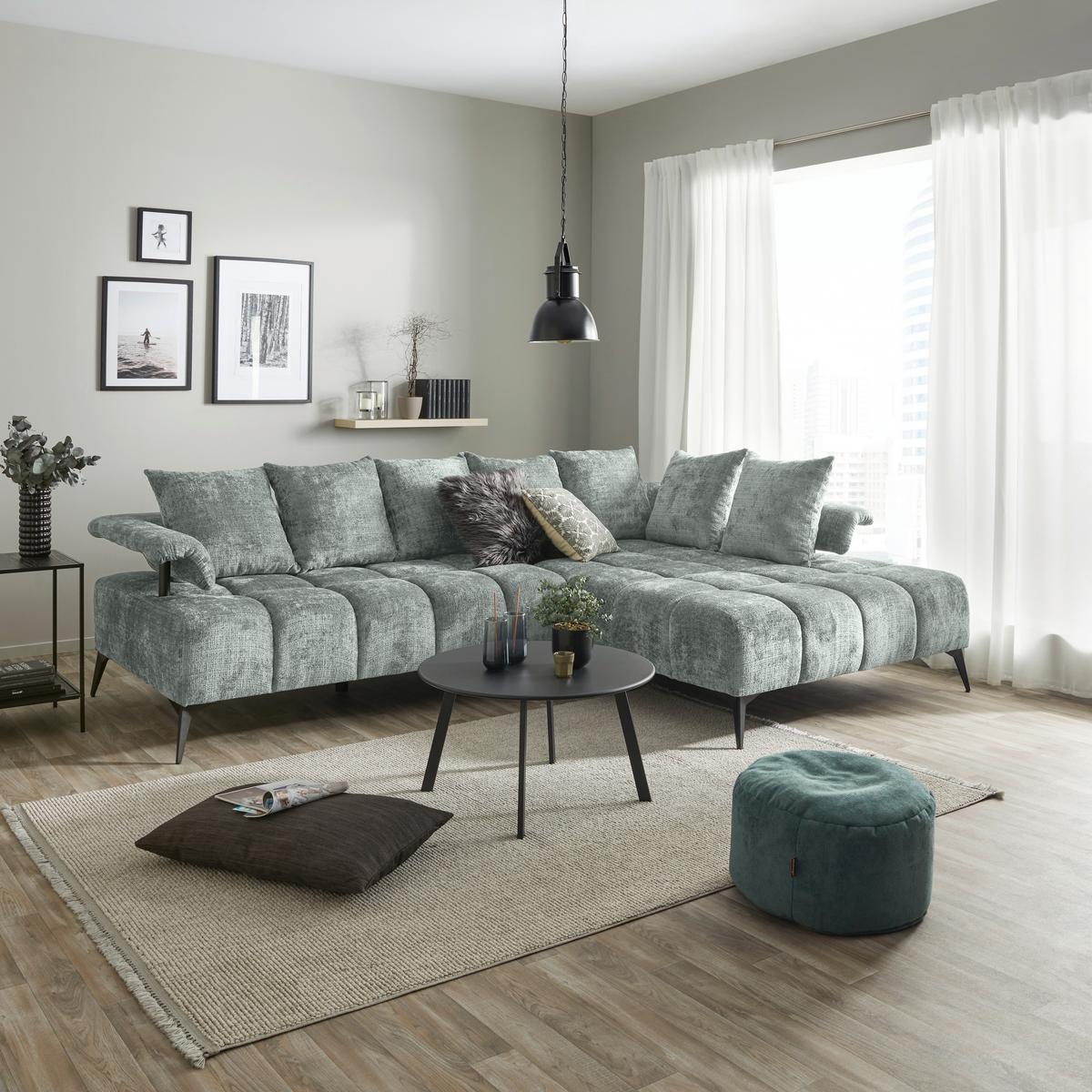 Coltar VANESSA NEW - gri, Modern, textil (297/200cm) - Modern Living