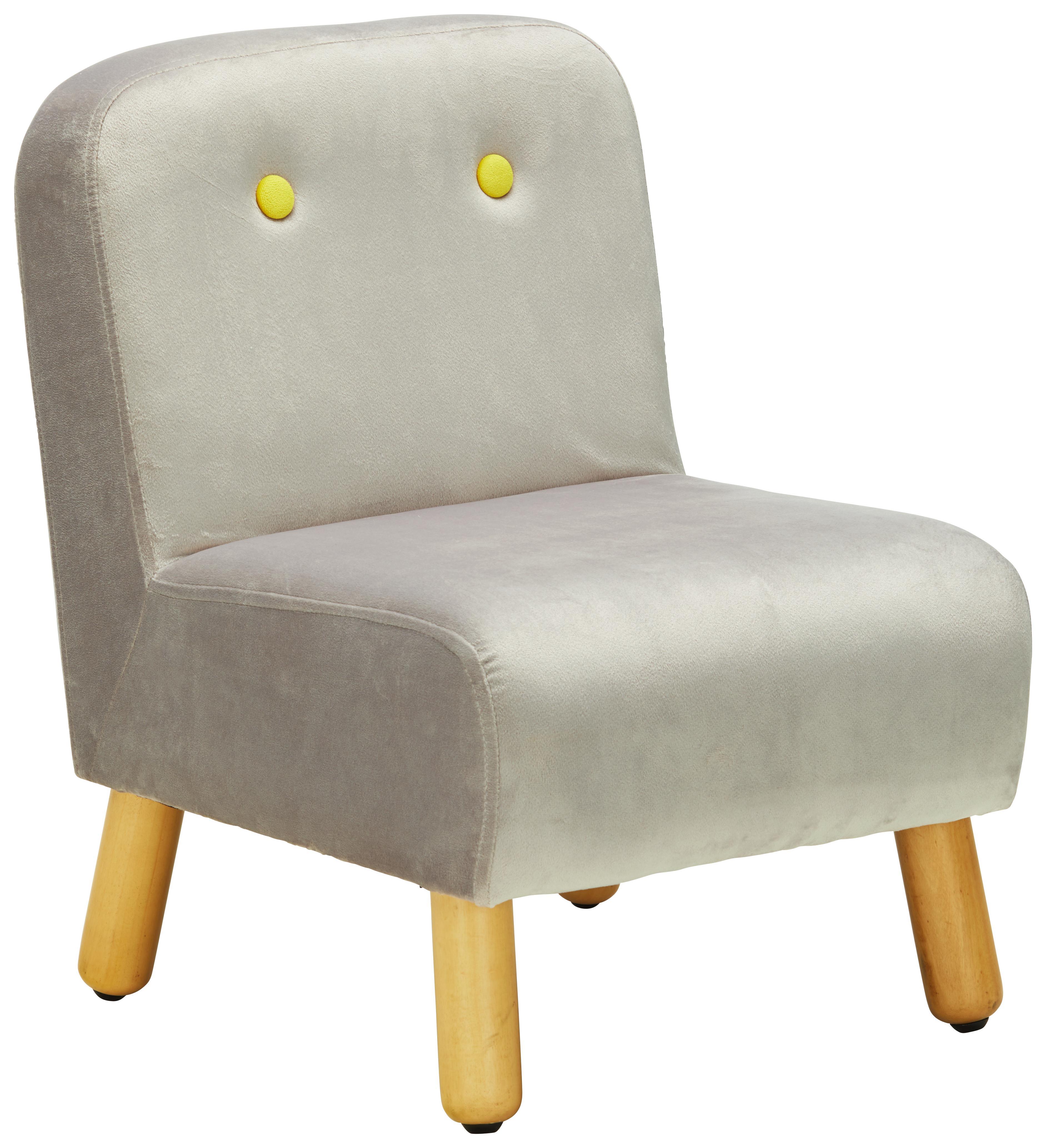 Kindersessel in Grau - Grau, MODERN, Textil (37/49,5/45cm) - Modern Living