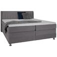 Boxspringbett in Grau ca. 160x200cm - Chromfarben/Grau, KONVENTIONELL, Kunststoff/Textil (160/200cm) - Premium Living Boxspringbett in Grau ca. 160x200cm - Chromfarben/Grau, KONVENTIONELL, Kunststoff/Textil (160/200cm) - Premium Living