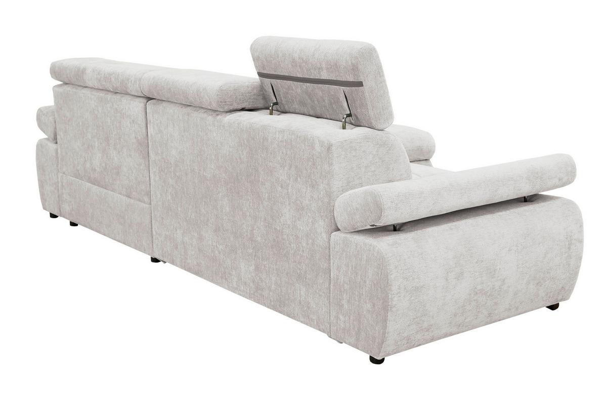 Coltar VEGAS - gri deschis, Design, lemn/textil (294/173cm) - Modern Living