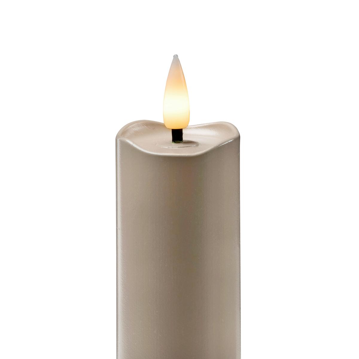 LED-Gartenfackel Kalypso Beige, 2er Set - Beige, Basics, Kunststoff (4/89cm) - Mömax