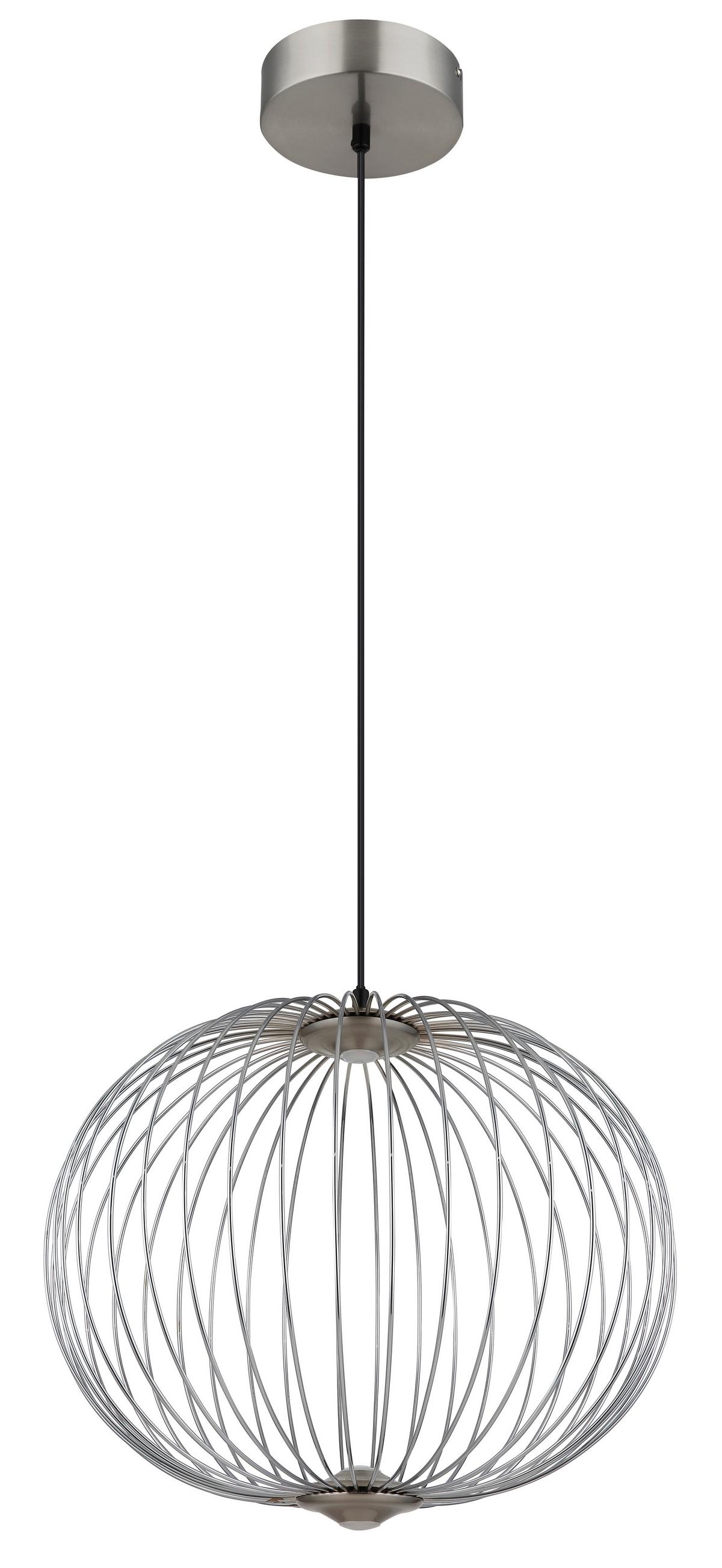 Led Viseća Svjetiljka Galway - boje nikla/boje kroma, Design, metal/plastika (50/150cm)